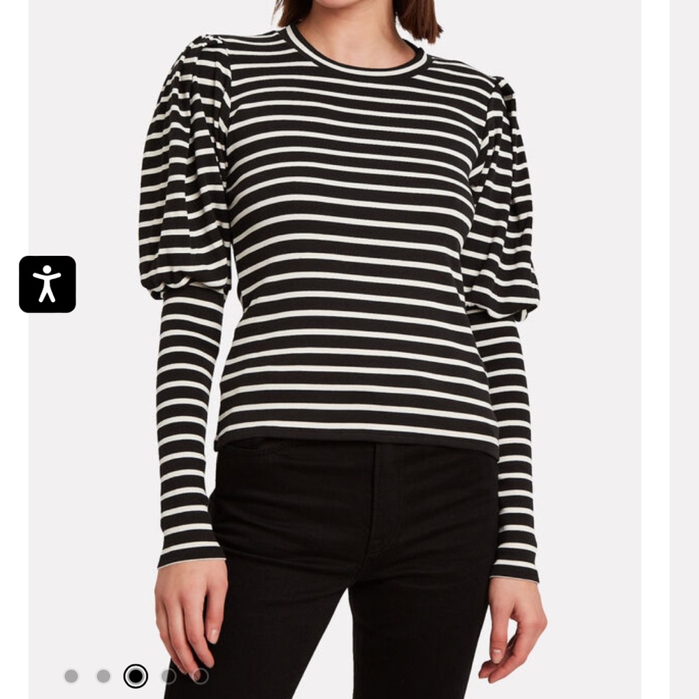 Veronica Beard Puff Sleeve Lyon Top